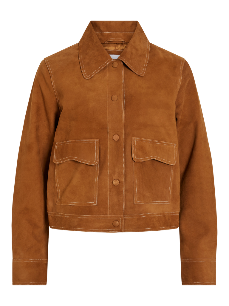 Vila, Sepia Wildleder Jacke– Die Pampi1